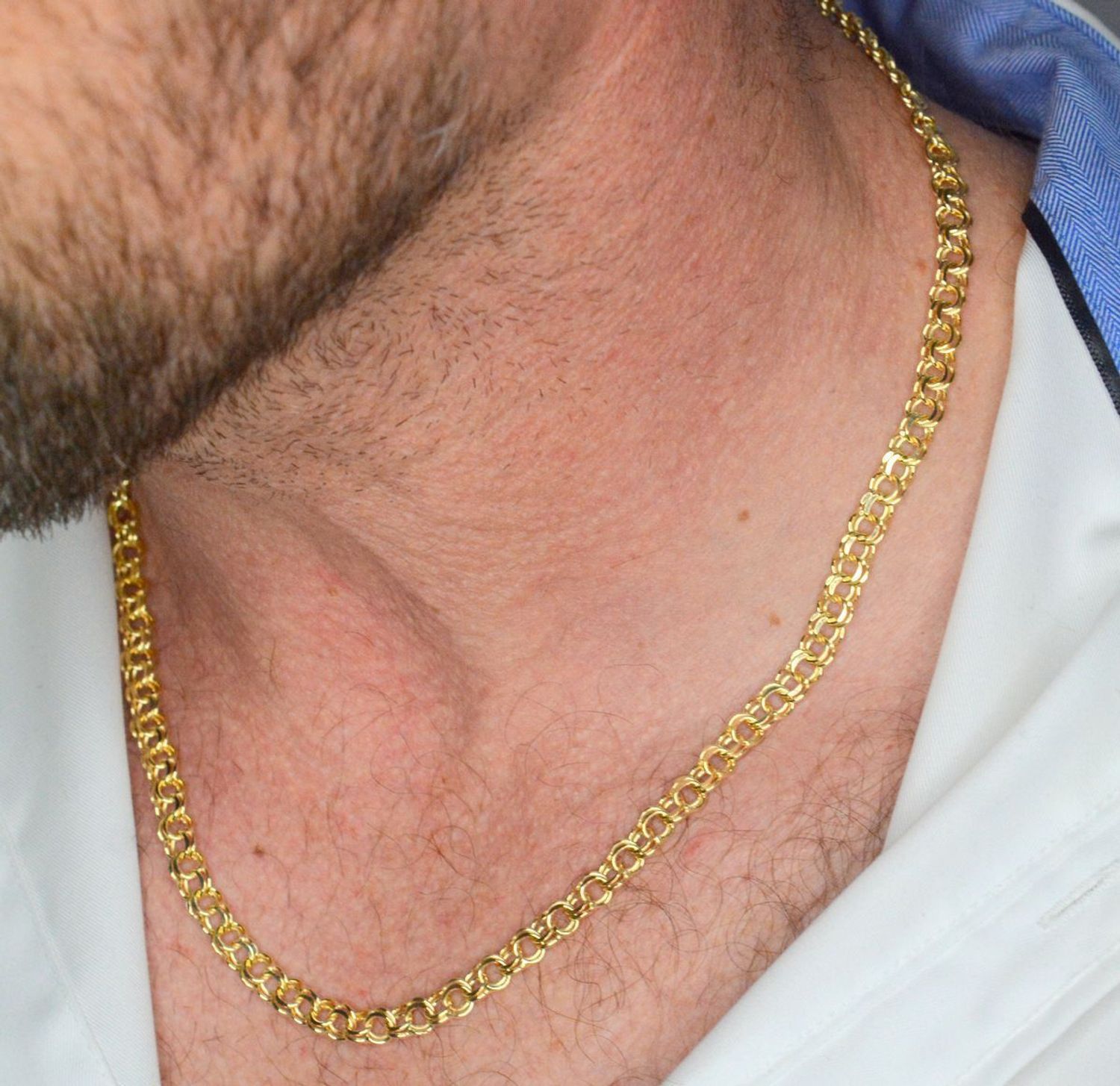  srebrny łańcuszek pozłacany garibaldi 925 5,4 mm DIA-LAN-12527-925 męski damski elegancki biżuteria (1).jpg